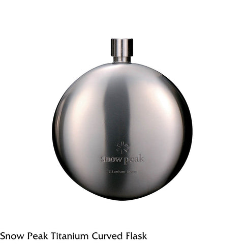 Snow Peak Titanium Curved Flask